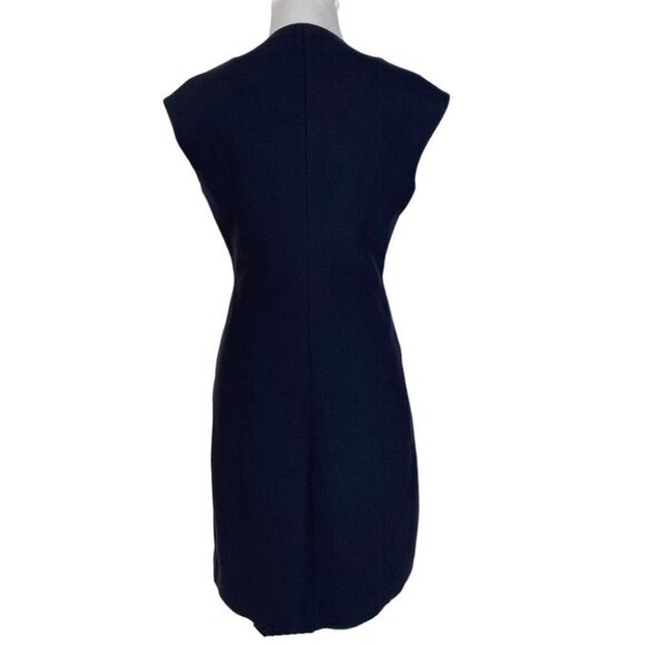Ted Baker Women's Navy Blue Textured Designer Sheath Dress EU 2/US 6/C37 - Picture 10 of 13
